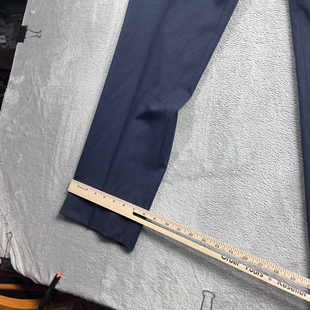 Brooks Brothers 1818 Classic Mens Navy Reda 1865 Italian Wool Dress Pants 38x30